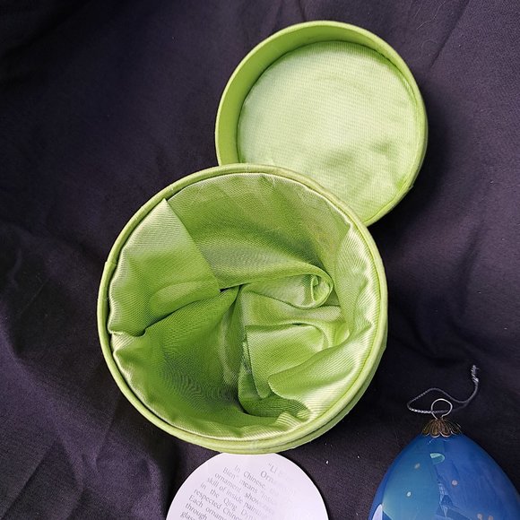 Hand Painted Glass Angel & Dove Ornament - Picture 4 of 4